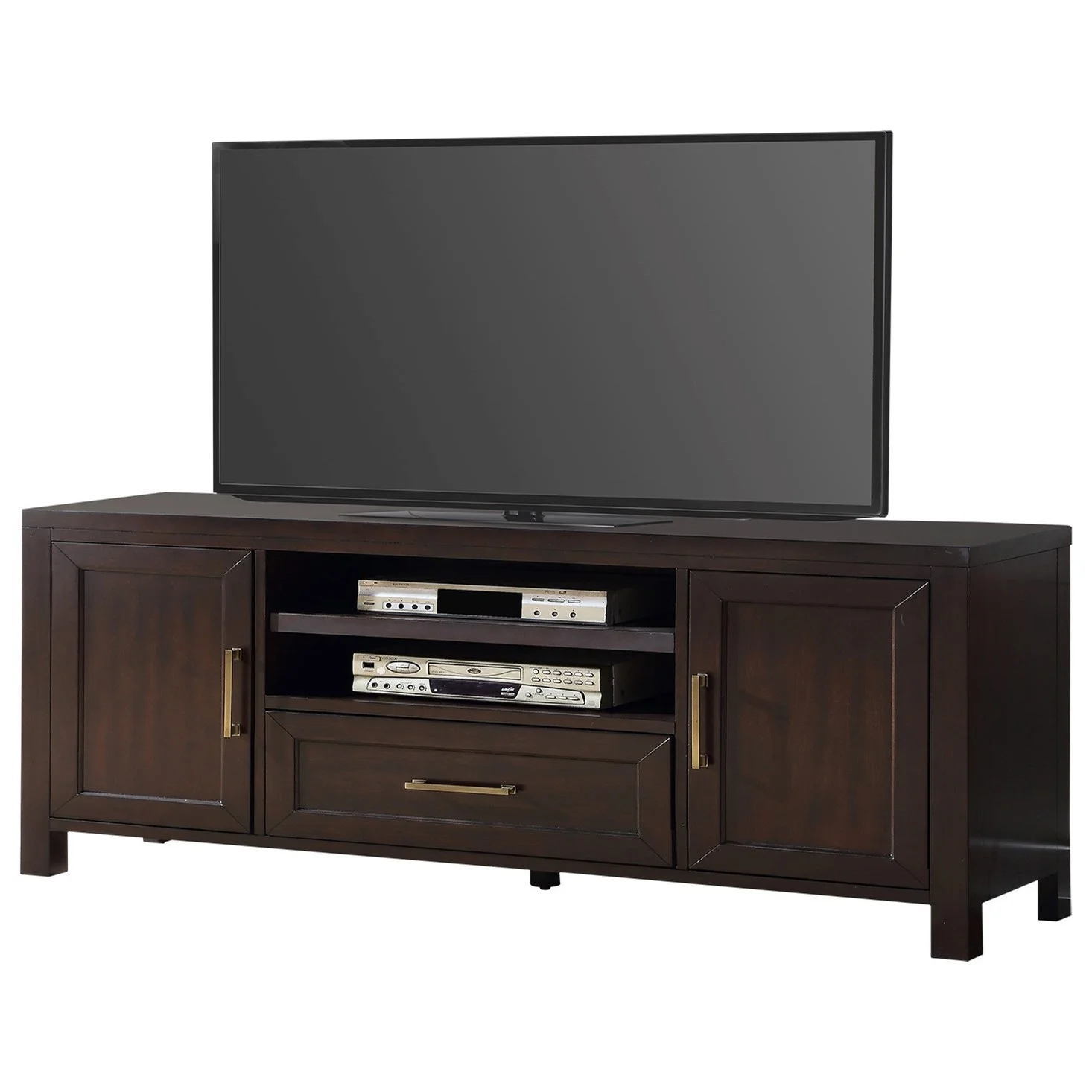 Nicola Home Greenwich GRE76 76" TV Console with Concealed Storage